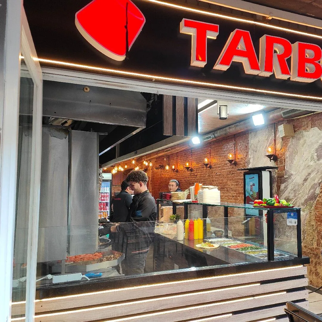 Inside Tarbush semi-outdoor kiosk
