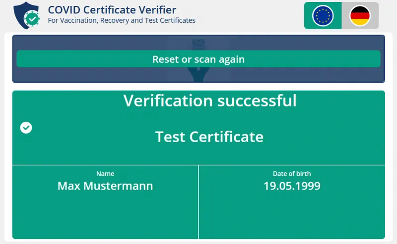 covid qr code scanner screenshot sitekiosk