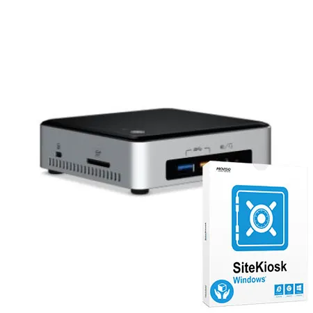 Intel NUC mini PC i5 + SiteKiosk Windows Non-Profit 