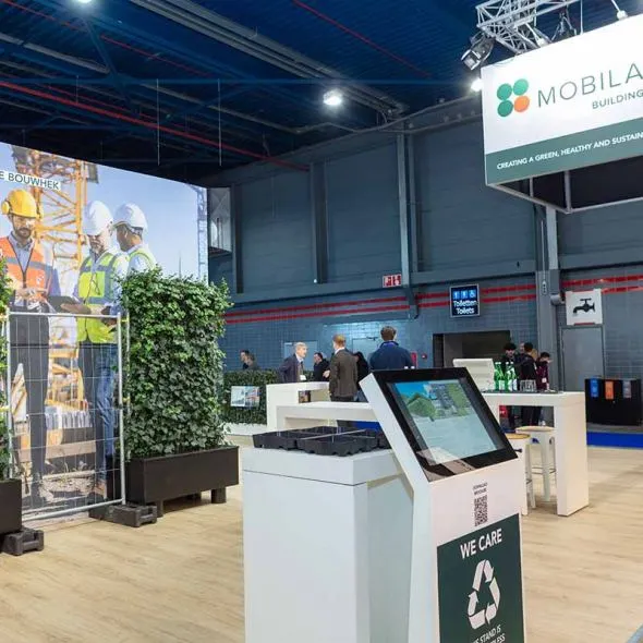 Digitale brochures die draaien op SiteKiosk zorgen voor papierloosheid op de beurs voor Mobilane